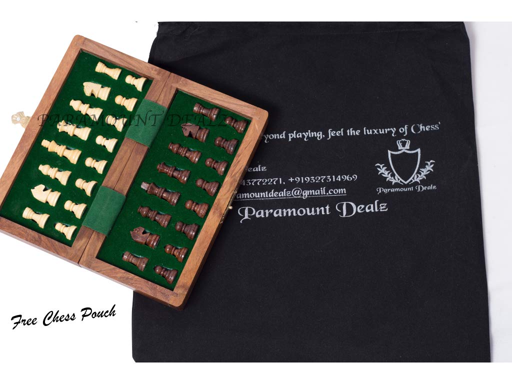 Wooden Magnetic Chess Game Board Set