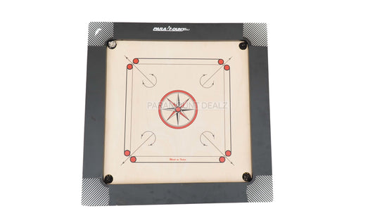 THOR SERIES PROFESSIONAL CARROM BOARD WITH CARROM COINS AND STRIKER (ADD ONS) - TOURNAMENT STANDARD