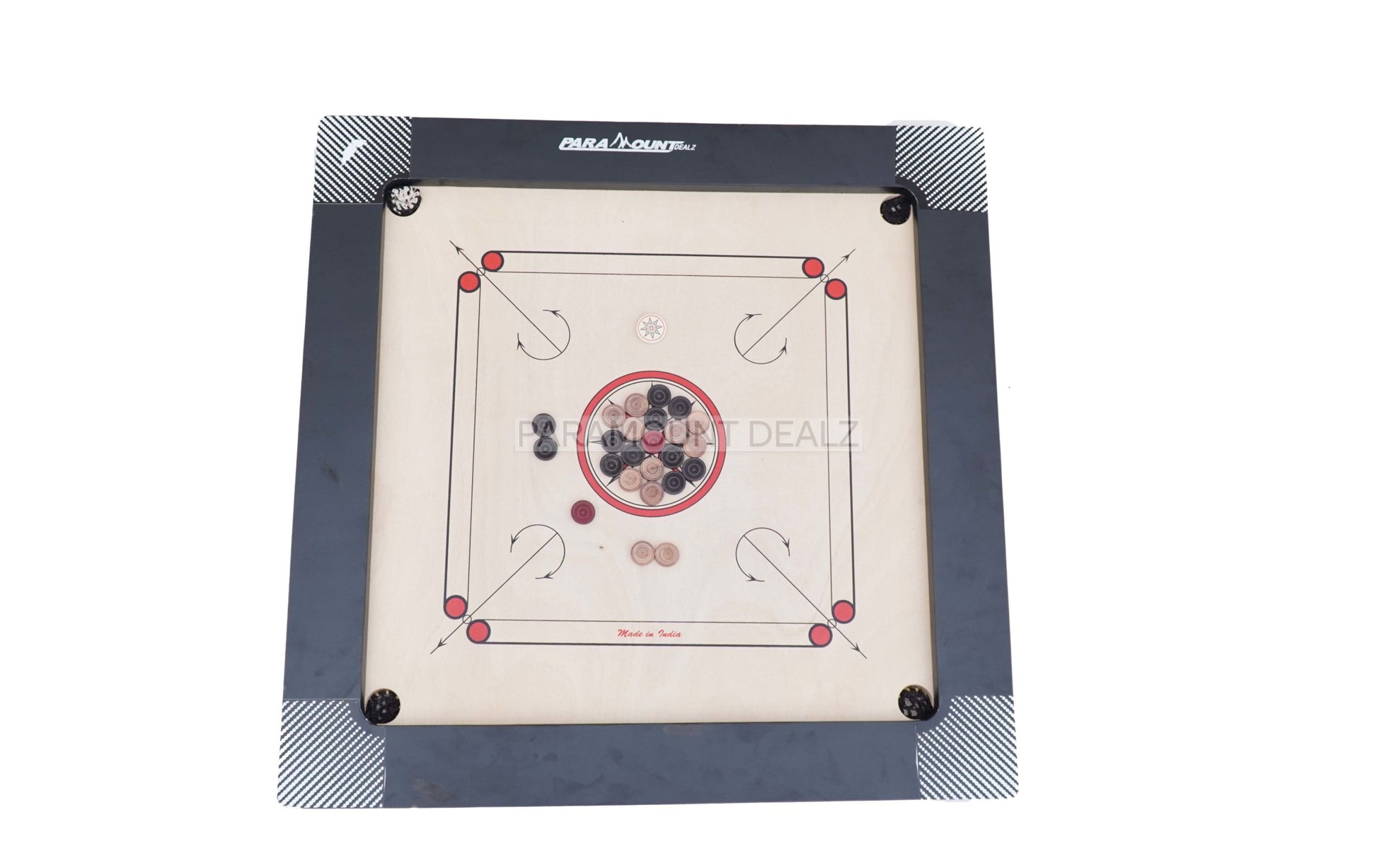 THOR SERIES PROFESSIONAL CARROM BOARD WITH CARROM COINS