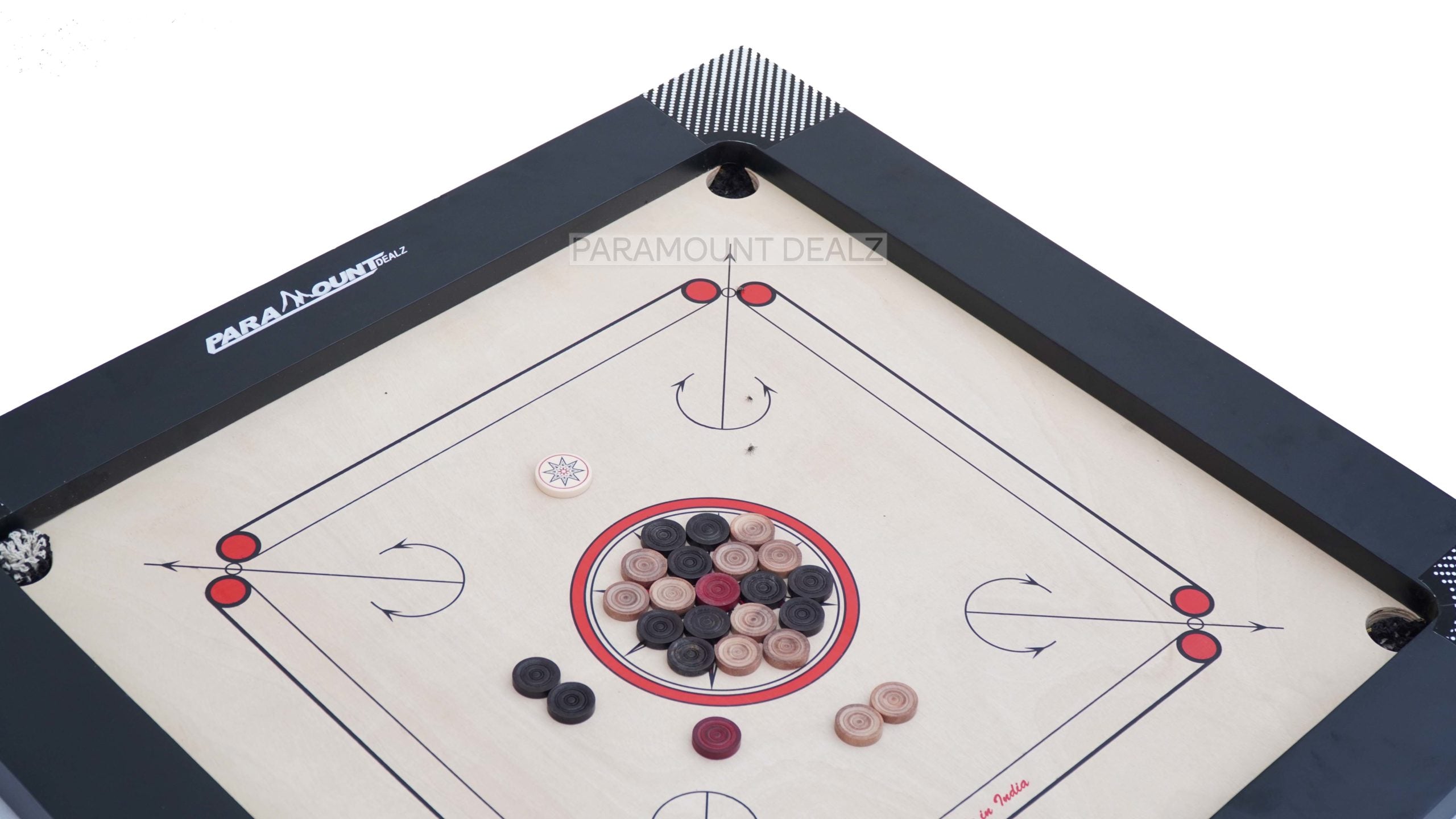 THOR SERIES PROFESSIONAL CARROM BOARD WITH CARROM COINS AND STRIKER (A