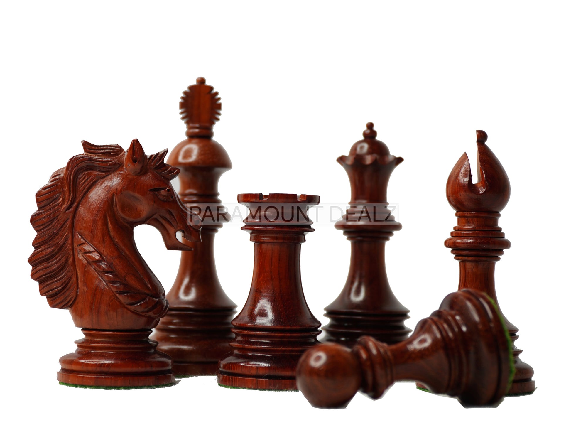 WOODEN CHESS PIECES SET