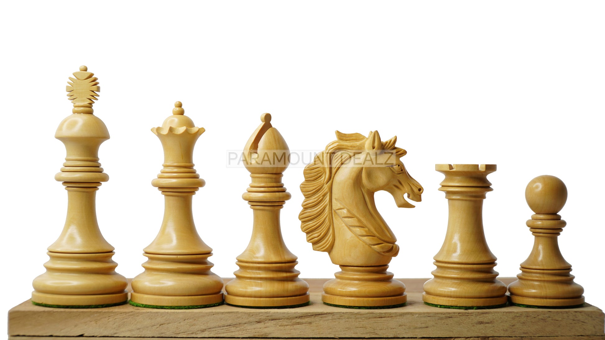WOODEN CHESS PIECES SET
