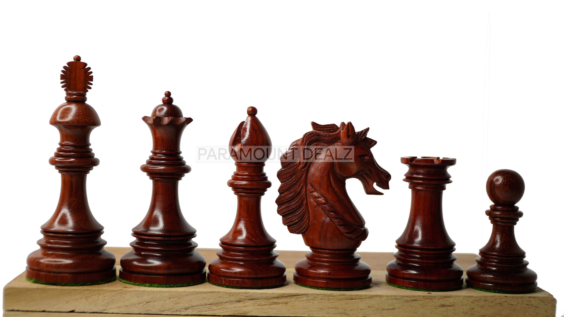 WOODEN CHESS PIECES SET