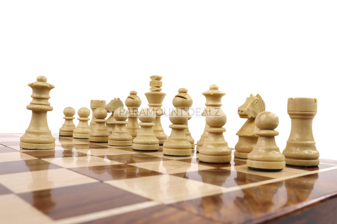 Paramount Dealz Personalized Quote Special Folding Wooden Chess Board Game Set