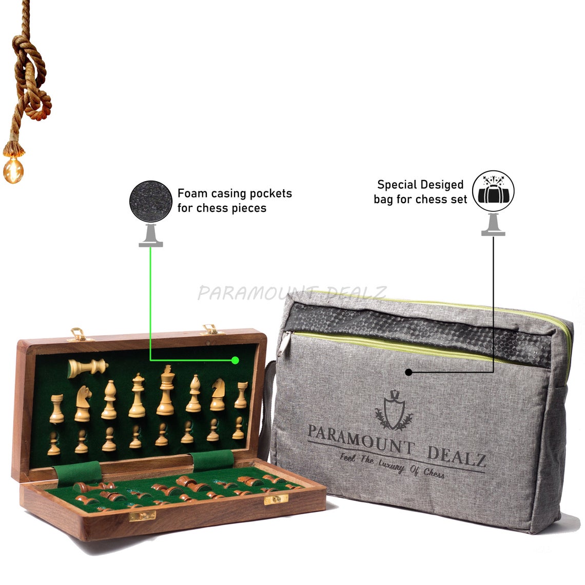 Pramount Dealz Happy Birthday Personalized Wooden Magnetic Chess Board