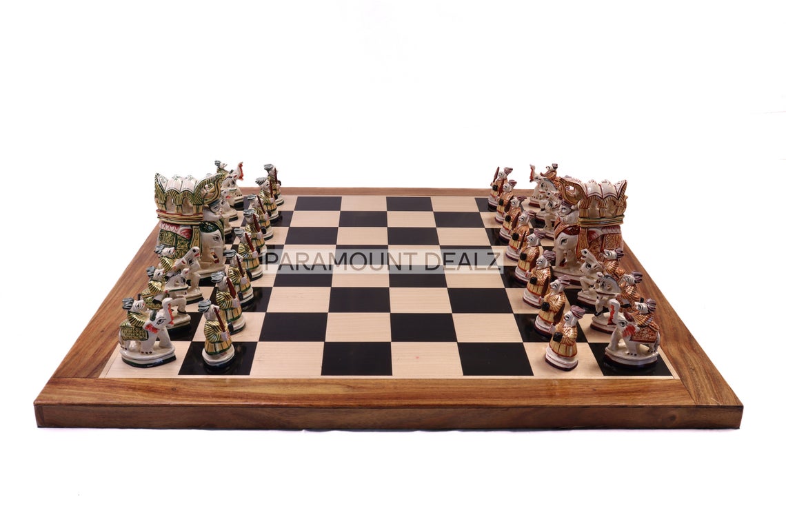 Paramount Dealz Royal Maharaja Handmade Chess Board Game Set