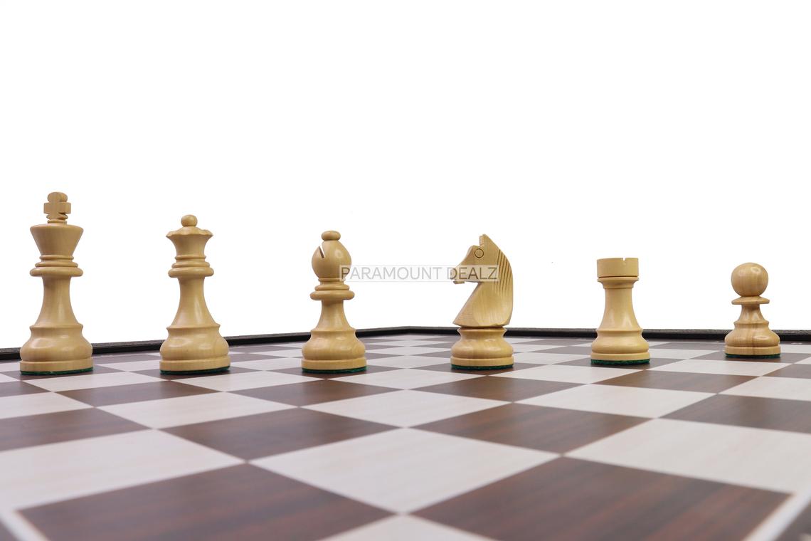 Wooden Laminated 21" Chess Board Game Set