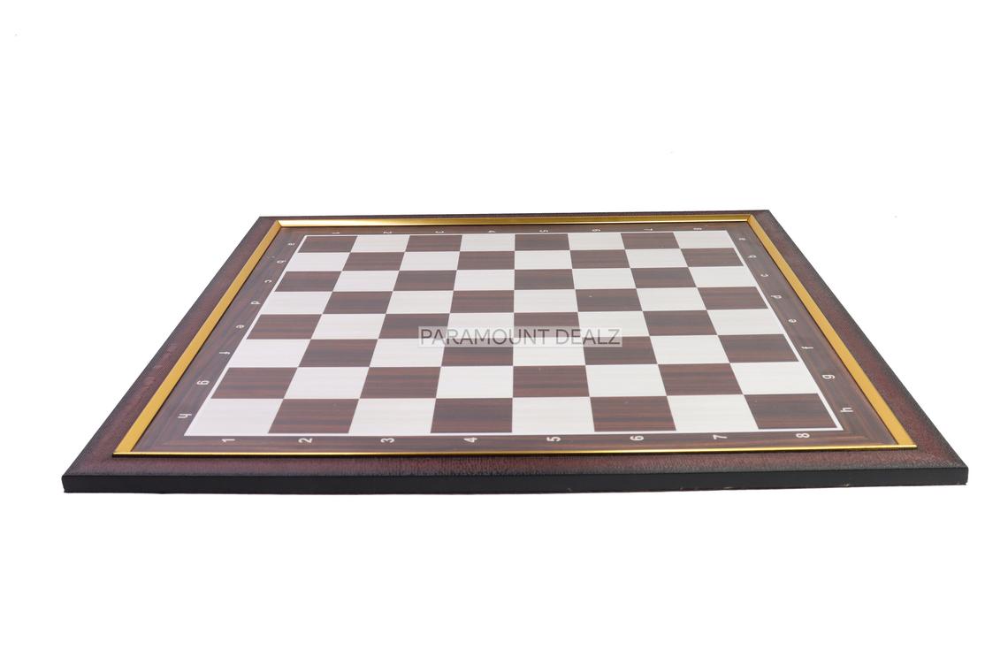Wooden Laminated 21" Chess Board Game Set
