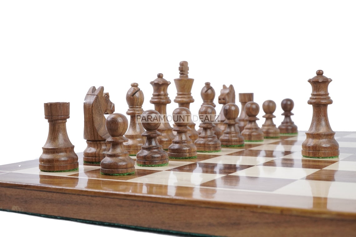 Personalized Wooden Chess Board Game Set