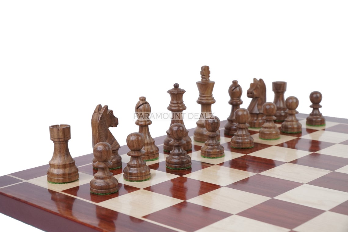 Personalized Wooden Chess Board Game Set