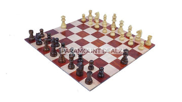 Personalized Queen Gambit Roll Up Wooden Chess Board Game