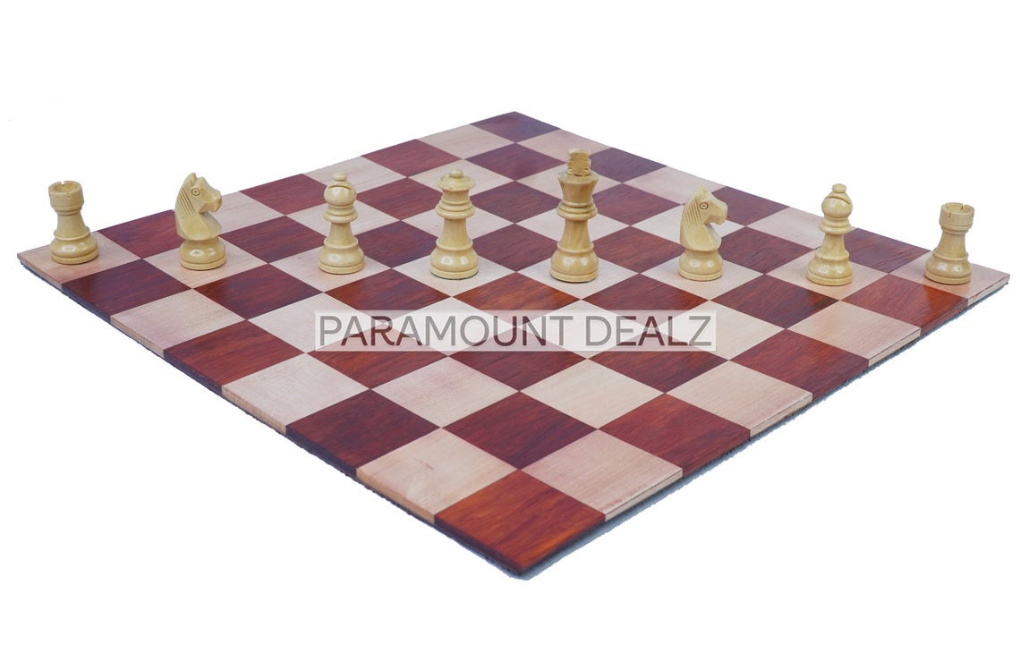 Personalized Queen Gambit Roll Up Wooden Chess Board Game