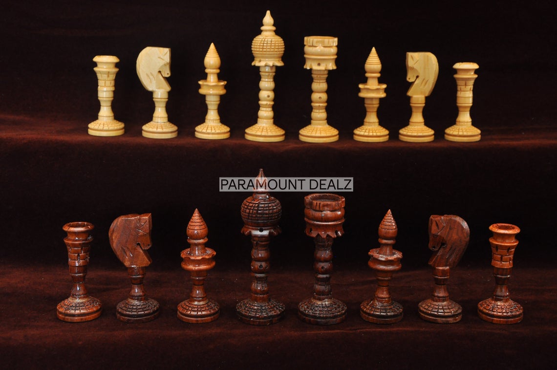 King Height Wooden Chess Pieces