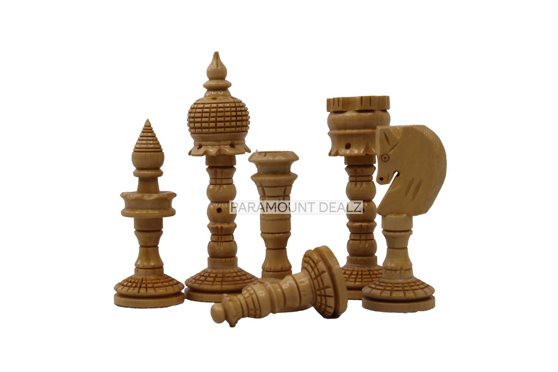 King Height Wooden Chess Pieces