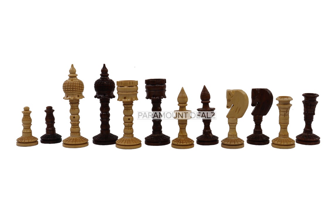 King Height Wooden Chess Pieces