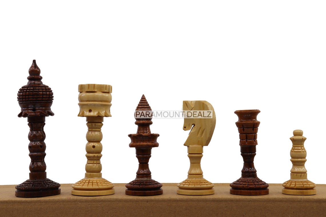 King Height Wooden Chess Pieces