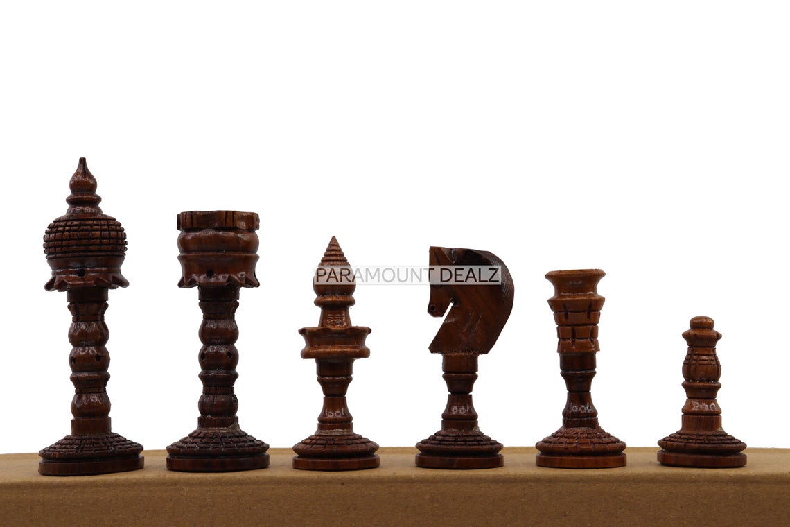 King Height Wooden Chess Pieces