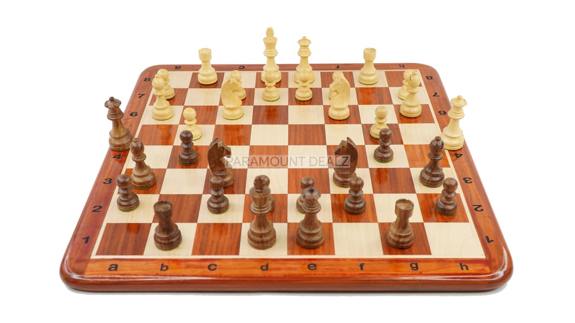 Wooden Chess Board with Free Chess Bag