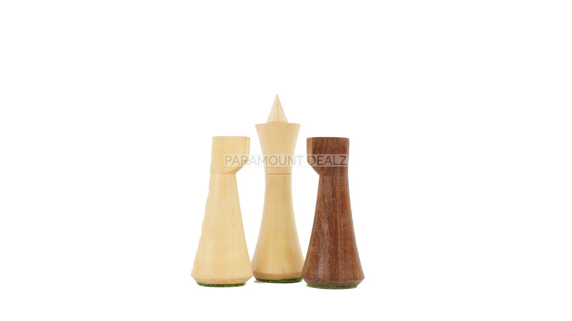 King Size Wooden Chess Pieces Set