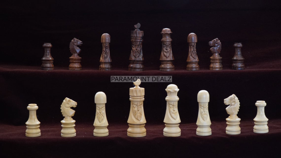 Chessmen Wooden Chess Pieces