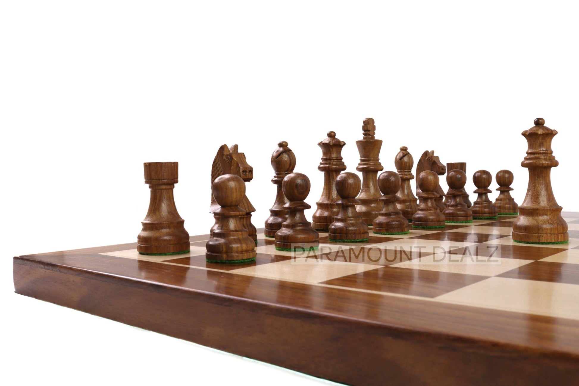 Grand Master Square Cornered Edition 21 inches Wooden chess board
