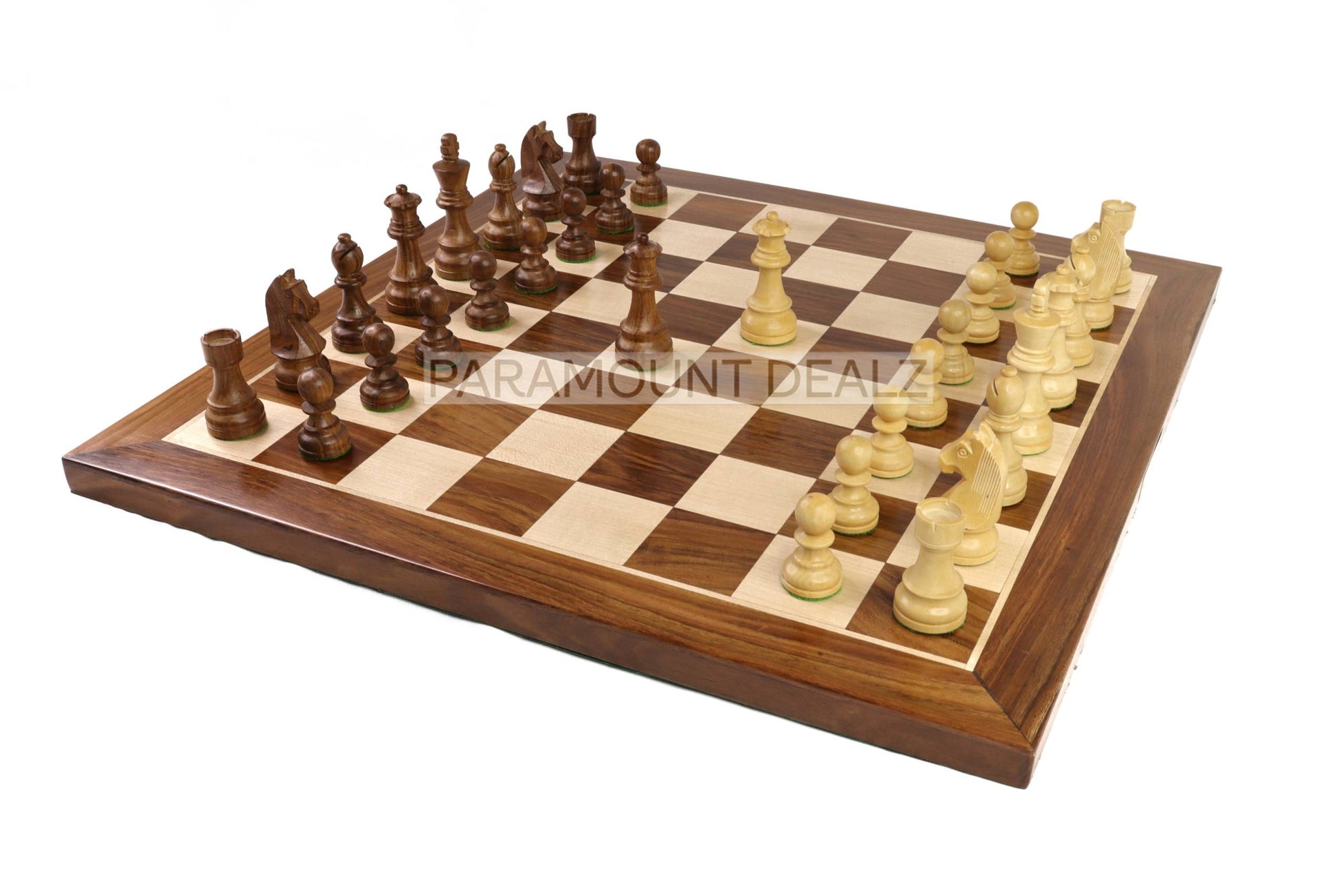 Grand Master Square Cornered Edition 21 inches Wooden chess board