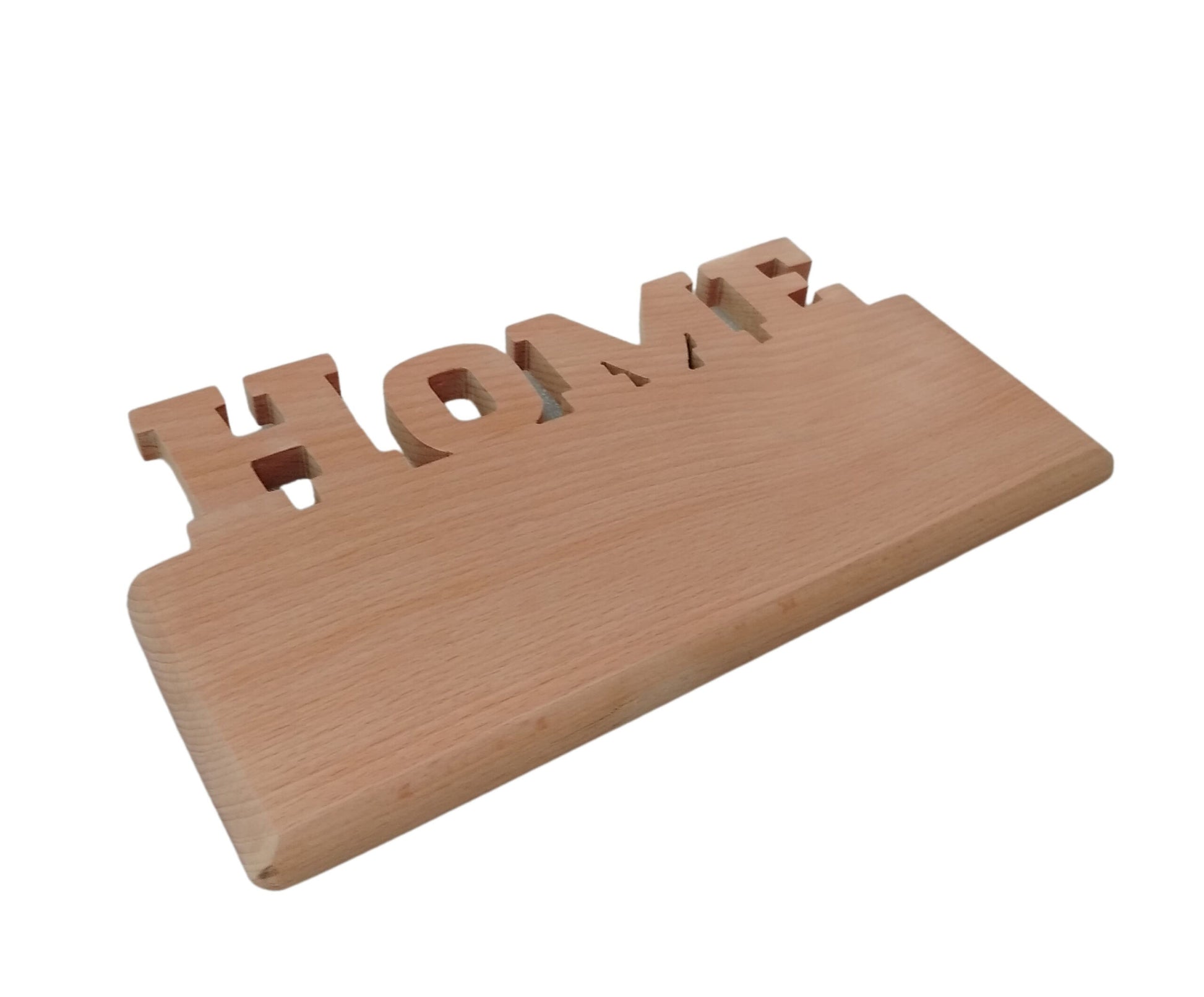 Personalized Engraved Home Shaped Wooden Plaque
