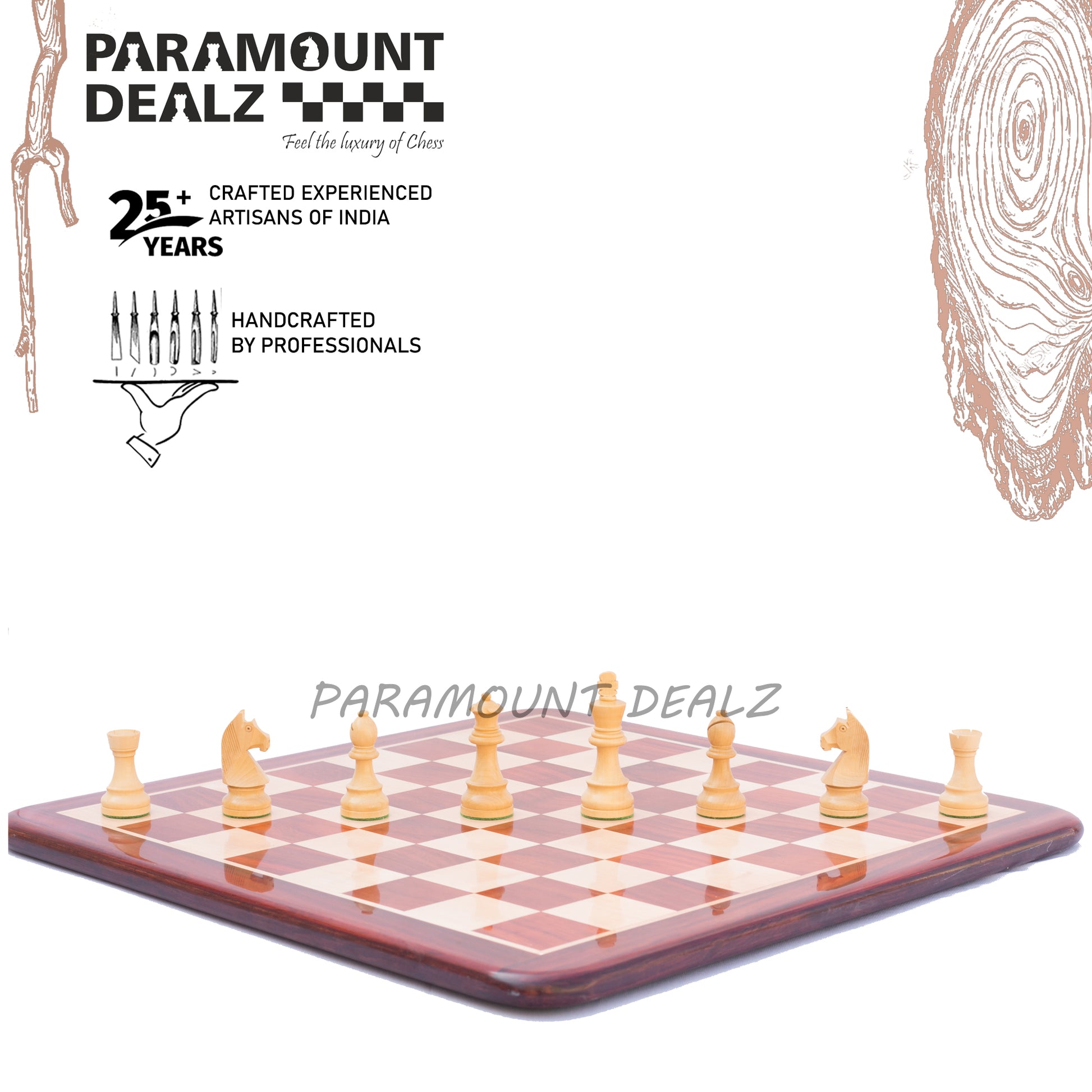 Petrick Budrosewood Chess Set