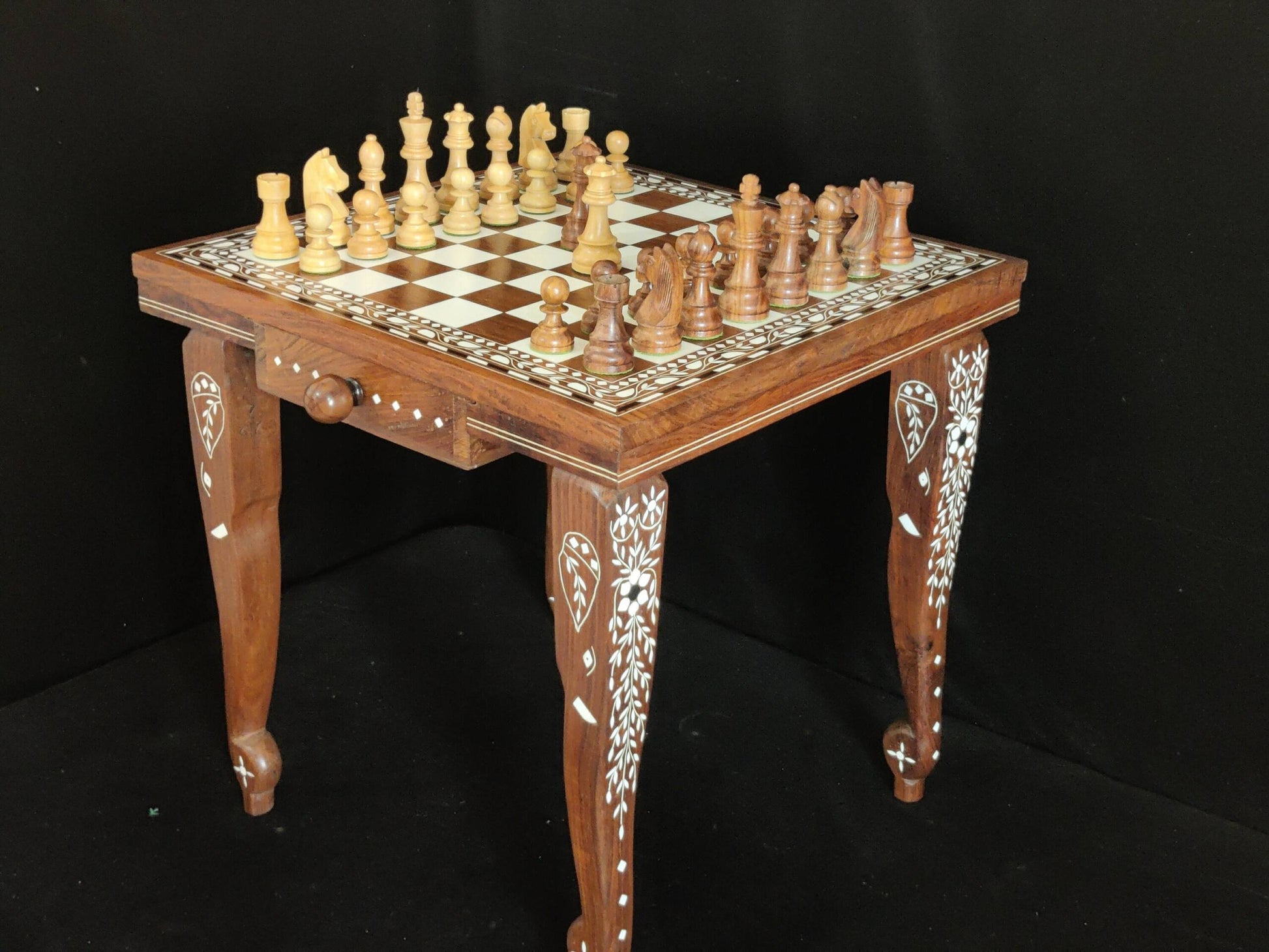 Wood Chess Pieces Set