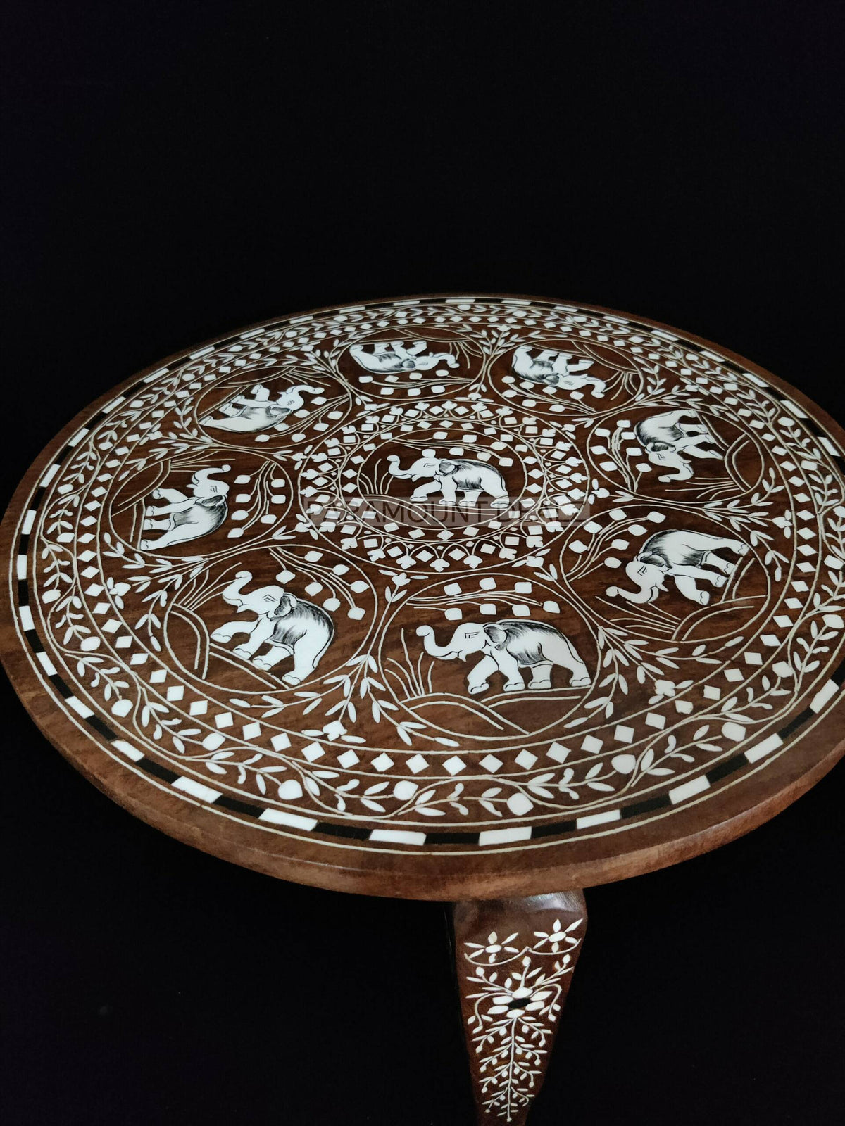 Table Inlay 18 Inch Inlay Coffee Table| Bone Inlay Table| Mother of Pearl Coffee T