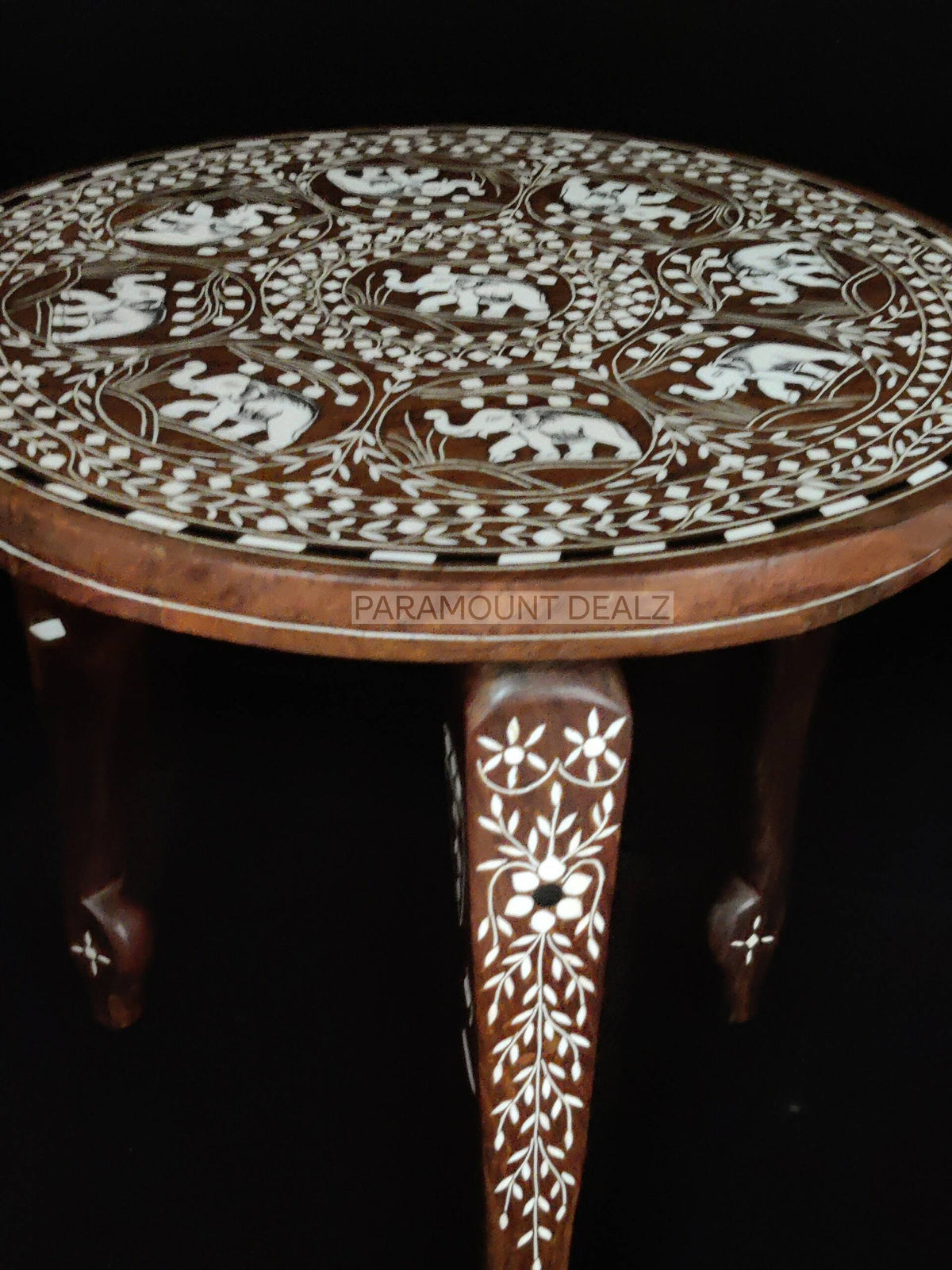 Table Inlay 18 Inch Inlay Coffee Table| Bone Inlay Table| Mother of Pearl Coffee T